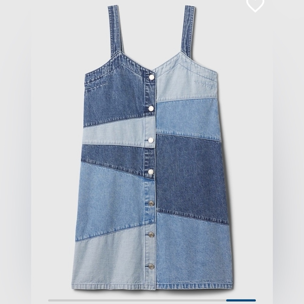 Gap Denim Patchwork Dress - image 1
